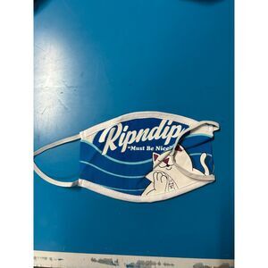 Rip and Dip Face Mask White Cotton Blend Reusable Washable